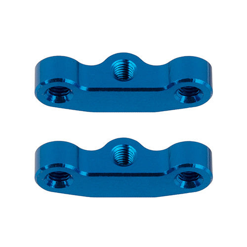 ASS92441 RC10B7 Hub Link Mounts, +1mm, blue aluminum