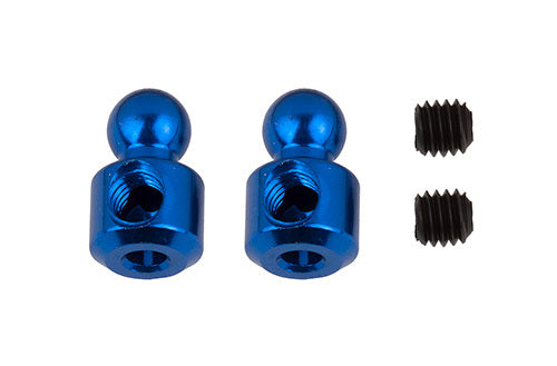 ASS92457 RC10B7 Anti-Roll Bar Hardware Set, blue aluminum