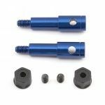 ASS9623 Factory Blue B4 Aluminium Inline Axle