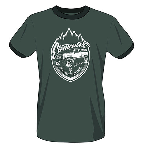 ASS97056 Element RC Sendero T-Shirt, Forest Green, L Team Associated
