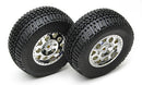 ASS9871 SC10 Rear Tyre/Wheel Chrome Team Associated