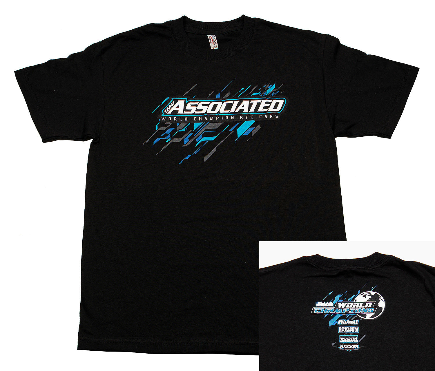 ASSSP124M AE 2017 Worlds T-Shirt, black, M Team Associated