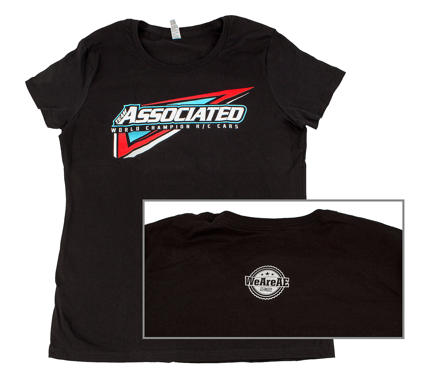 ASSSP128L Team Associated Women's Tri T-Shirt, black, L Team Associated