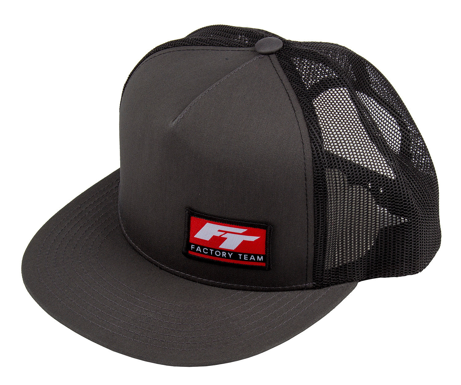 ASSSP434 Factory Team Logo Trucker Hat, flat bill Team Associated