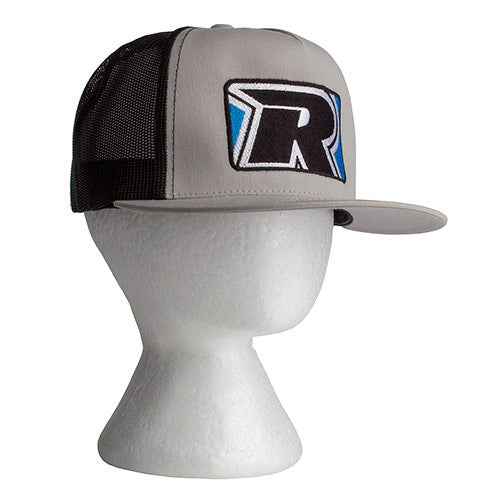 ASSSP97078 Reedy 2022 Trucker Hat, Flat Bill, silver/black Team Associated