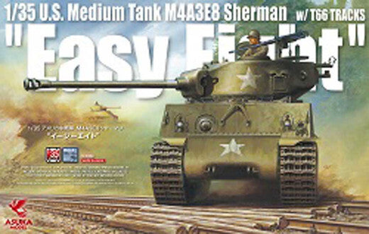 ASU-35-020 Asuka 1/35 M4A3E8 Sherman Easy Eight w/ T66 Tracks Plastic Model Kit
