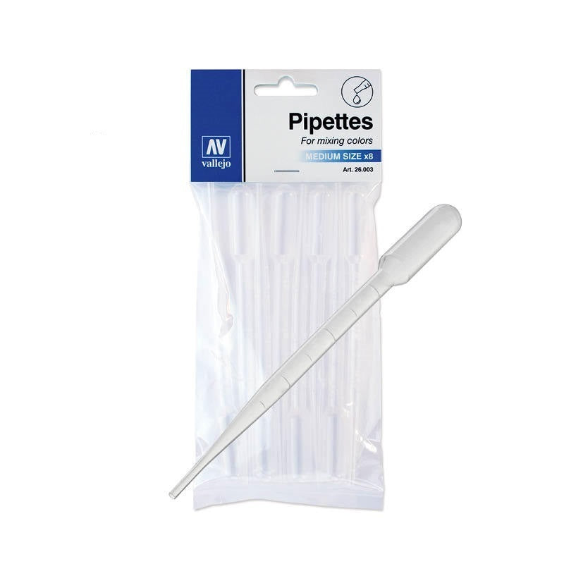 AV26003 Vallejo Pipettes Medium Size (8) 8x3ml. [26003] Vallejo