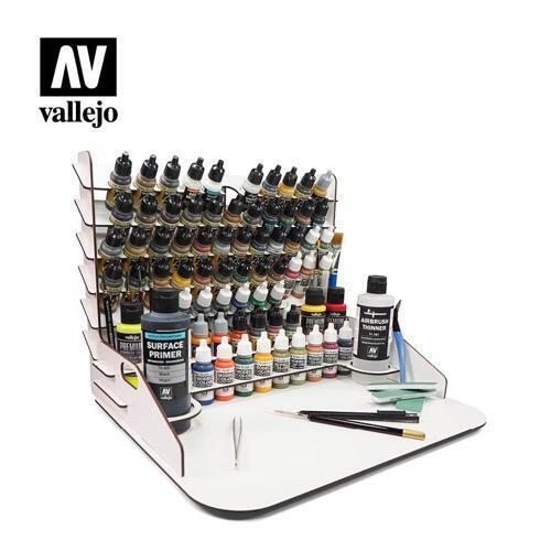 AV26012 Vallejo Paint display and work station (40x30cm) with vertical storage [26012] Vallejo