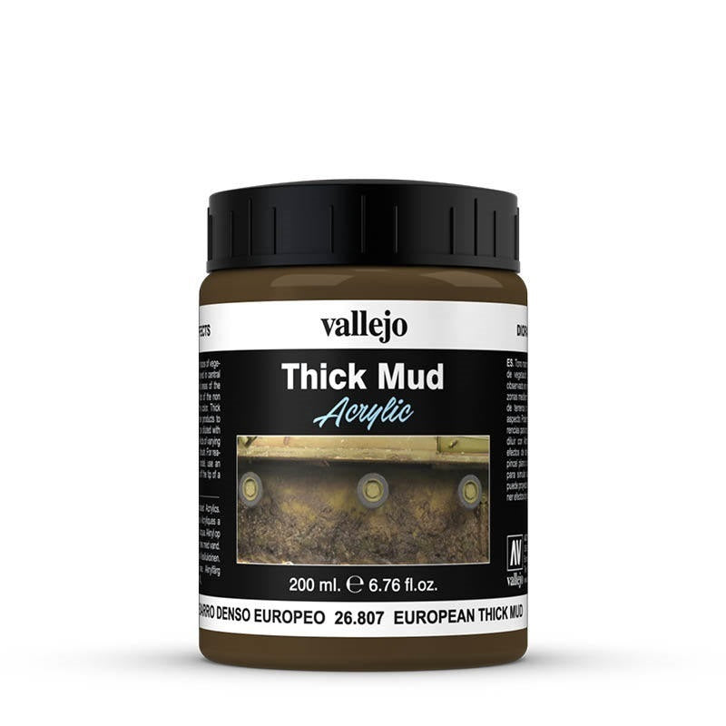AV26807 Vallejo Diorama Effects European Thick Mud 200ml [26807] Vallejo