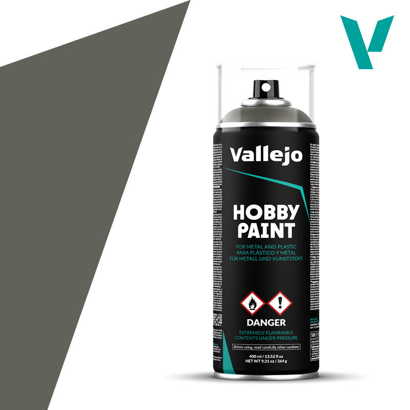 AV28006 Vallejo Aerosol German Field Grey 400ml Hobby Spray Paint [28006] Vallejo