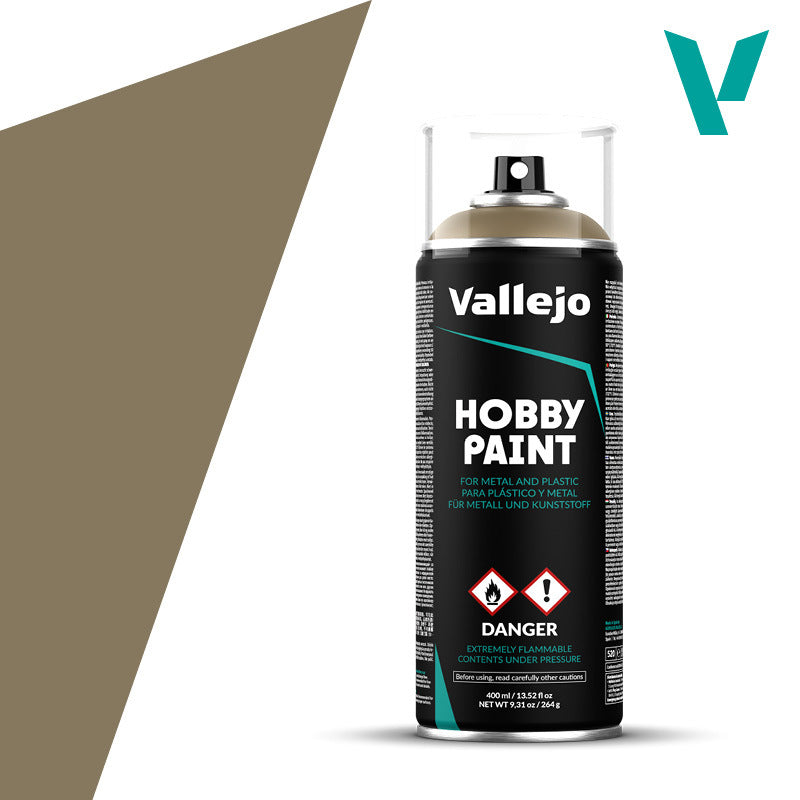 AV28009 Vallejo Aerosol US Khaki 400ml Hobby Spray Paint [28009] Vallejo