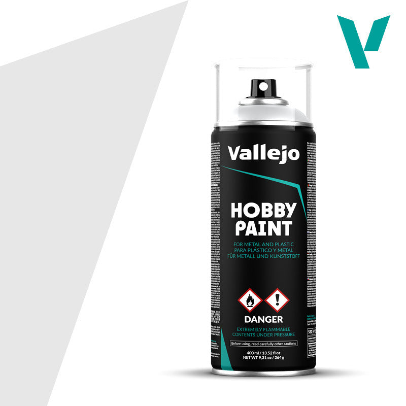 AV28011 Vallejo Aerosol Grey Primer 400ml Hobby Spray Paint [28011] Vallejo