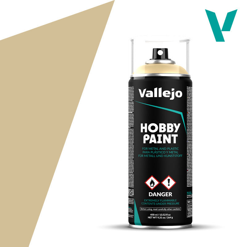 AV28013 Vallejo Aerosol Bonewhite 400ml Hobby Spray Paint [28013] Vallejo