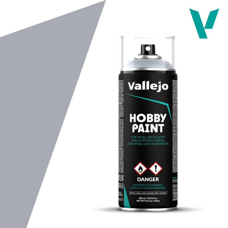 AV28021 Vallejo Aerosol Silver 400ml Hobby Spray Paint [28021] Vallejo