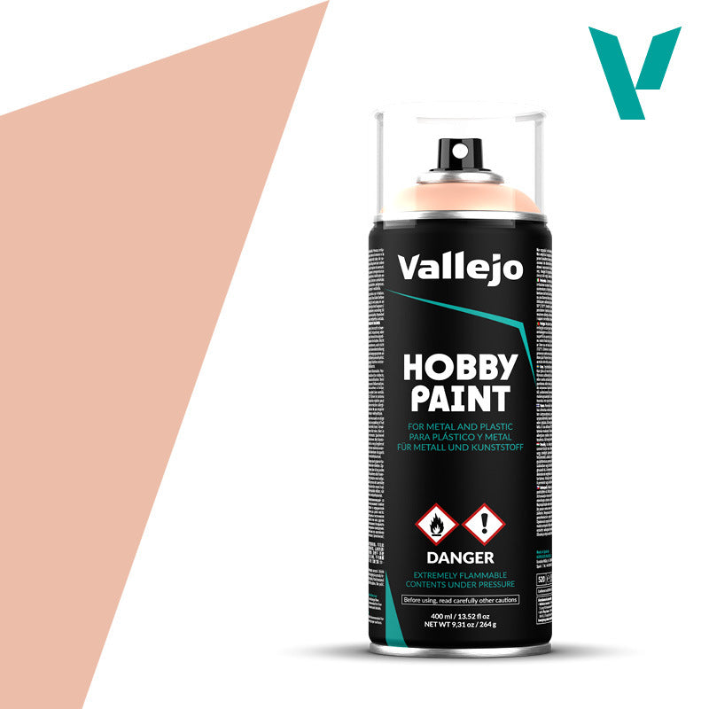AV28024 Vallejo Aerosol Pale Flesh 400ml Hobby Spray Paint [28024] Vallejo