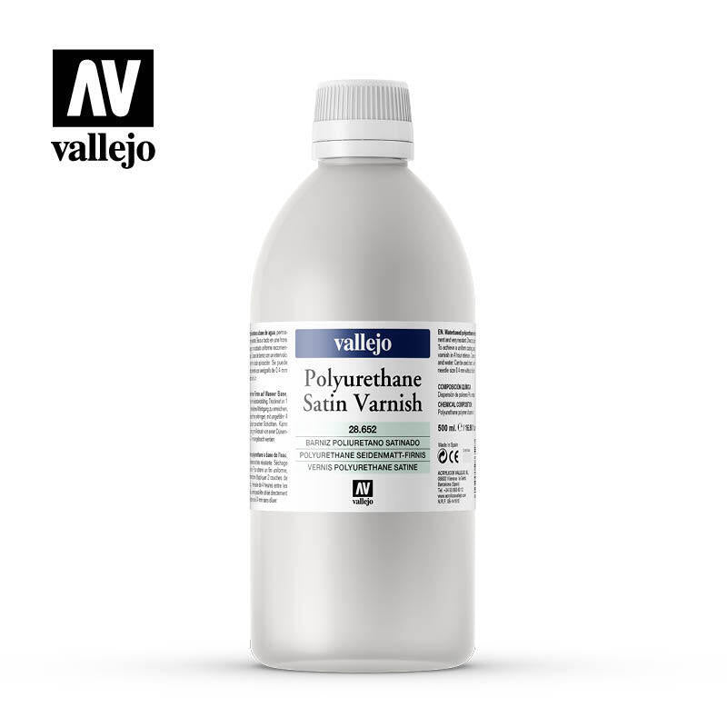 AV28652 Vallejo Satin Polyurethane Varnish 500 ml Vallejo