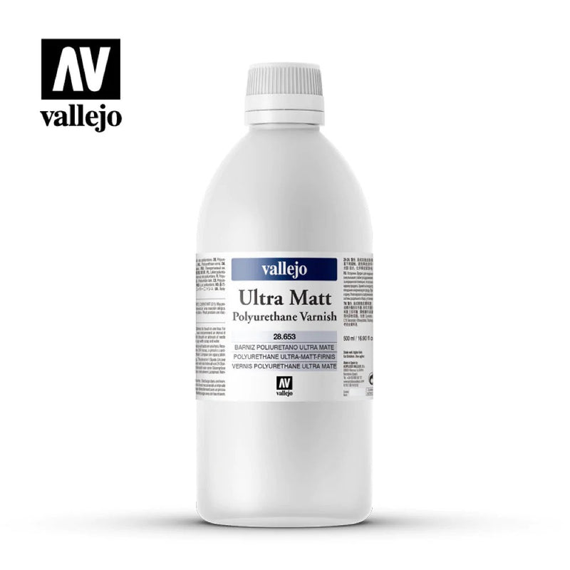 AV28653 Vallejo Ultra Matt Polyurethane Varnish 500ml [28653] [28653]