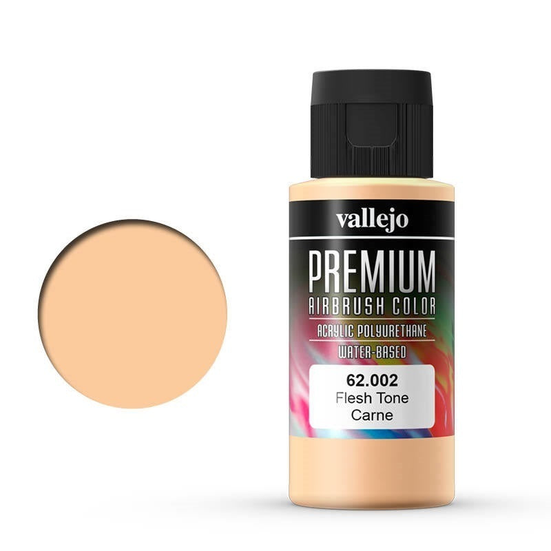 AV62002 Vallejo Premium Colour Fleshtone 60 ml Acrylic Airbrush Paint [62002] Vallejo