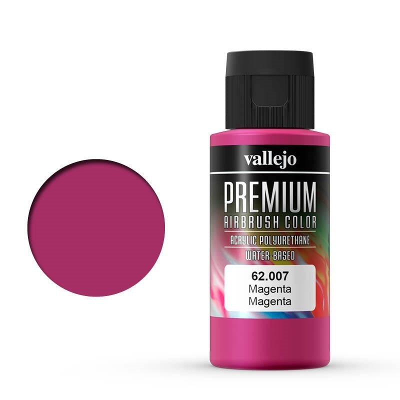 AV62007 Vallejo Premium Colour Magenta 60 ml Acrylic Airbrush Paint [62007] Vallejo