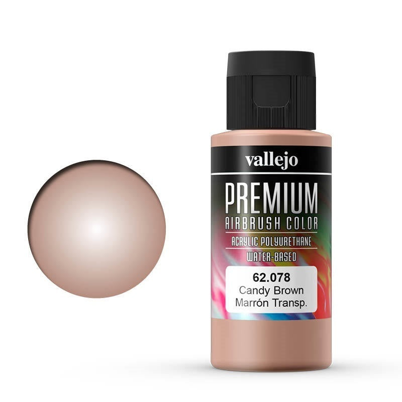 AV62078 Vallejo Premium Colour Candy Brown 60 ml Acrylic Airbrush Paint [62078] Vallejo