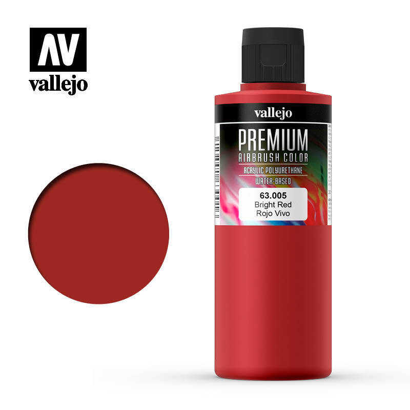 AV63005 Vallejo Premium Color Bright Red 200 ml. [63005] Vallejo