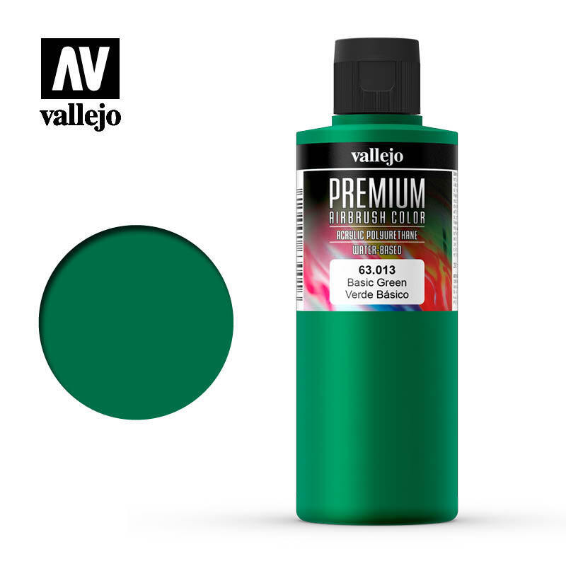AV63013 Vallejo Premium Color Basic Green 200 ml. [63013] Vallejo