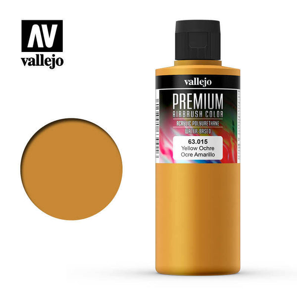 AV63015 Vallejo Premium Color Yellow Ochre 200 ml. [63015]