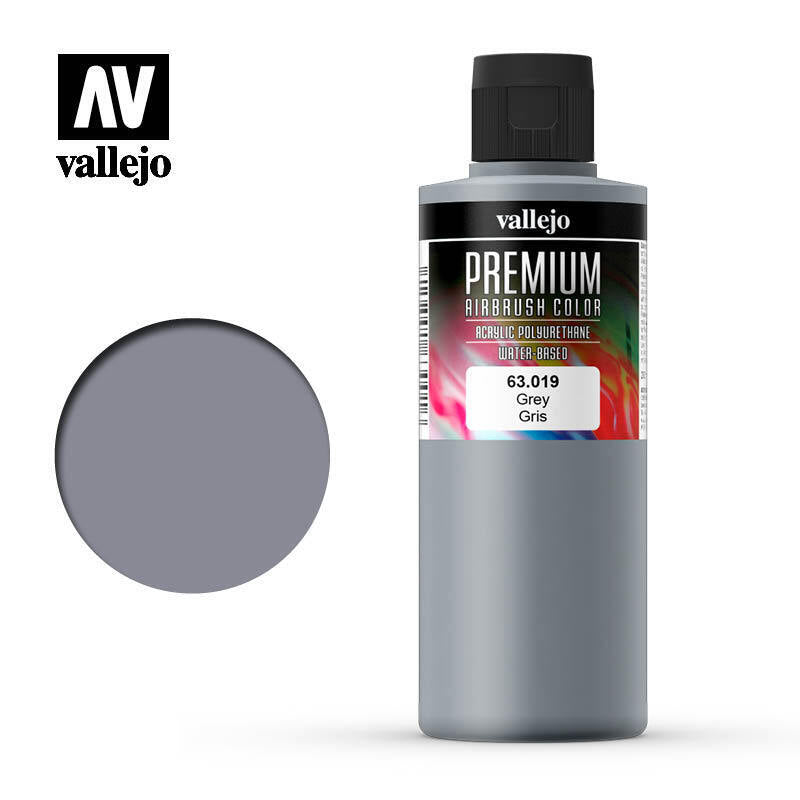 AV63019 Vallejo Premium Color Grey 200 ml. [63019] Vallejo