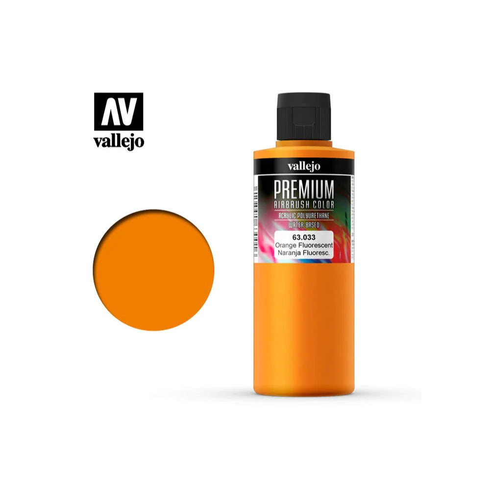 AV63033 Vallejo Premium Color Orange Fluo 200 ml. [63033] Vallejo
