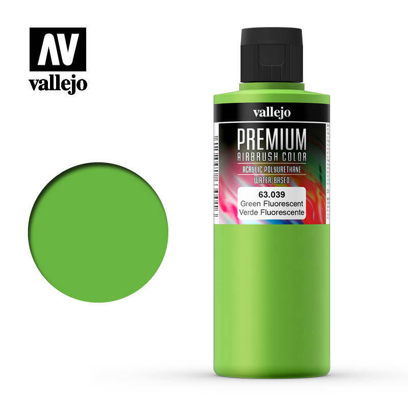 AV63039 Vallejo Premium Color Green Fluo 200 ml. [63039] Vallejo
