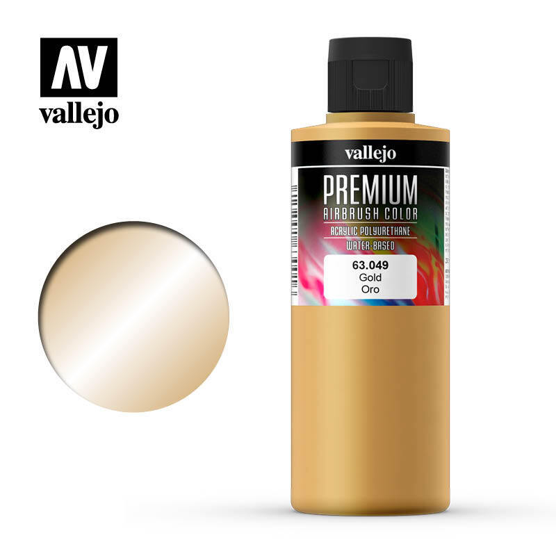 AV63049 Vallejo Premium Color Gold 200 ml. [63049] Vallejo