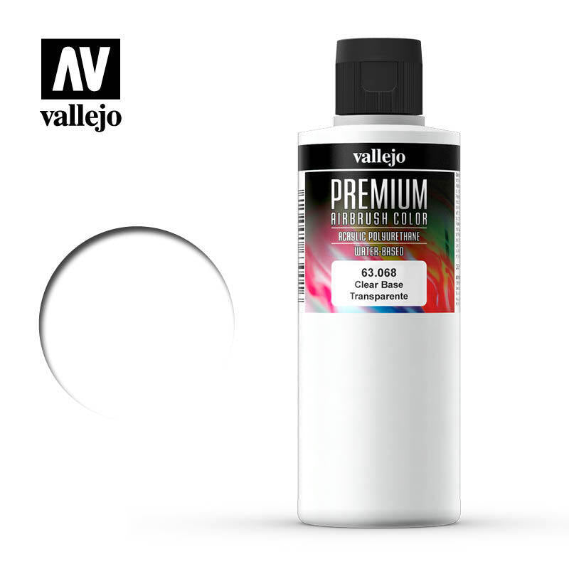 AV63068 Vallejo Premium Color Clear Base 200 ml. [63068] Vallejo