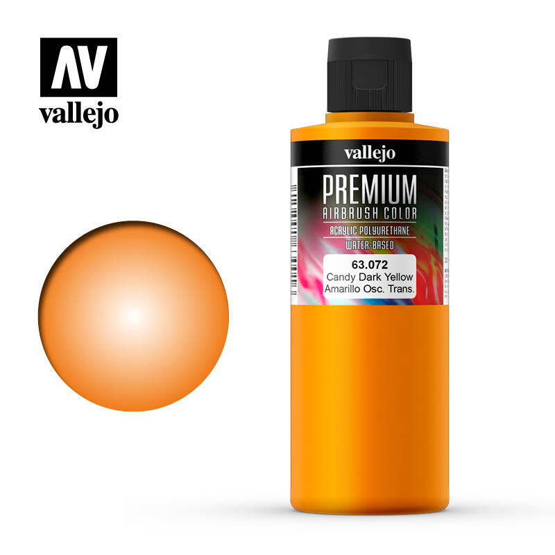AV63072 Vallejo Premium Color Candy Dark Yellow 200 ml. [63072] Vallejo