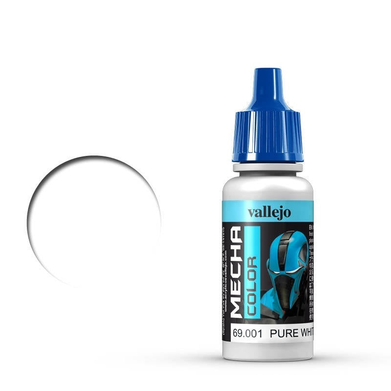 AV69001 Vallejo Mecha Colour Pure White 17ml Acrylic Airbrush Paint [69001]