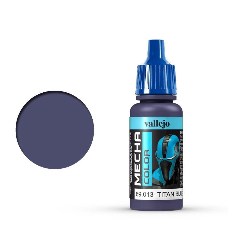 AV69013 Vallejo Mecha Colour Titan Blue 17ml Acrylic Airbrush Paint [69013] Vallejo
