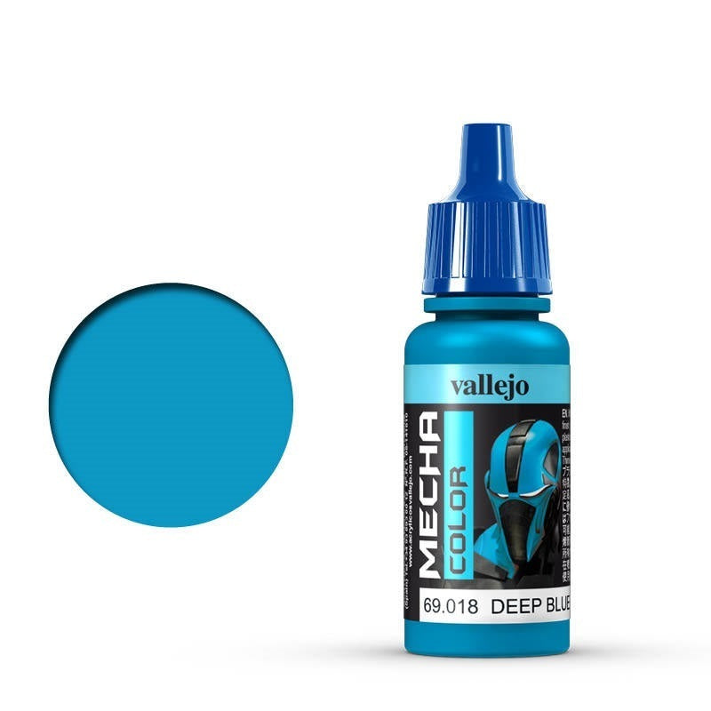 AV69018 Vallejo Mecha Colour Deep Blue 17ml Acrylic Airbrush Paint [69018] Vallejo