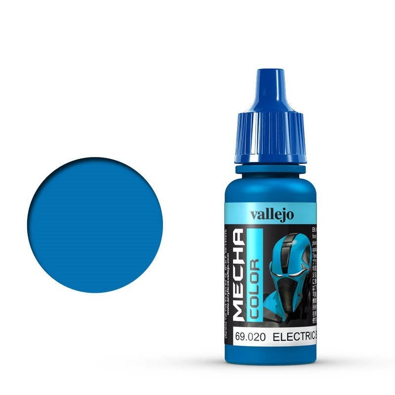 AV69020 Vallejo Mecha Colour Electric Blue 17ml Acrylic Airbrush Paint [69020] Vallejo