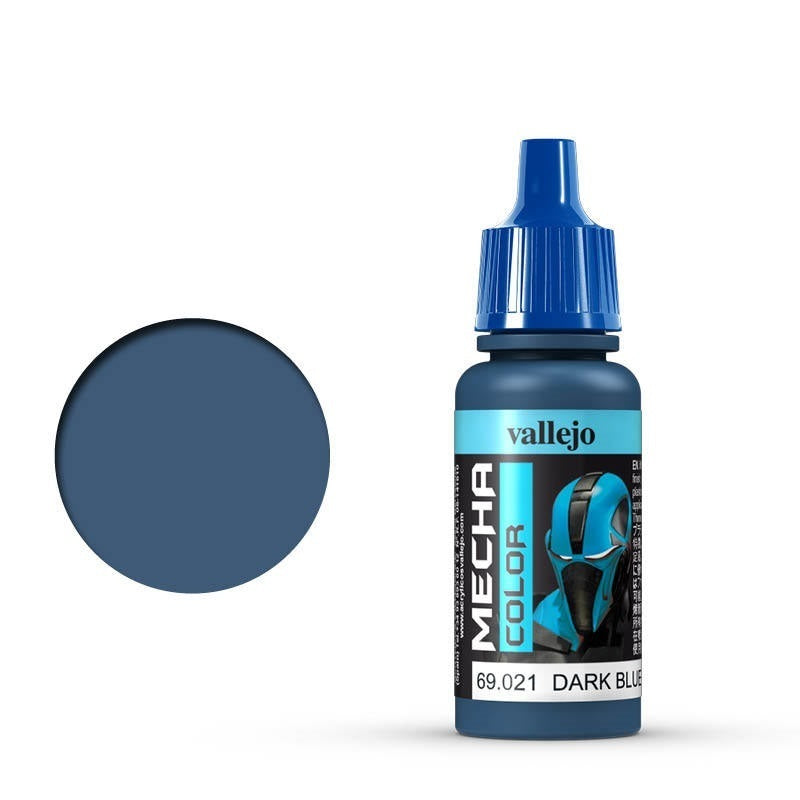AV69021 Vallejo Mecha Colour Dark Blue 17ml Acrylic Airbrush Paint [69021] Vallejo