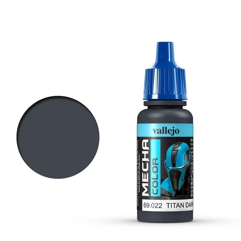 AV69022 Vallejo Mecha Colour Titan Dark Blue 17ml Acrylic Airbrush Paint [69022] Vallejo