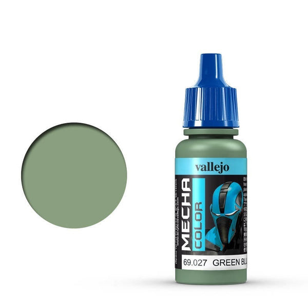 AV69027 Vallejo Mecha Colour Green Blue 17ml Acrylic Airbrush Paint [69027]
