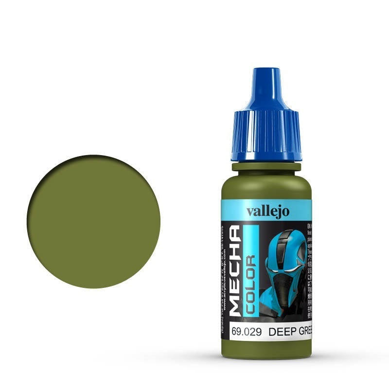 AV69029 Vallejo Mecha Colour Deep Green 17ml Acrylic Airbrush Paint [69029] Vallejo
