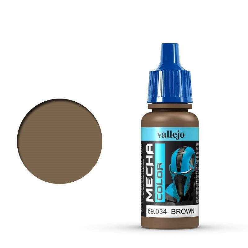 AV69034 Vallejo Mecha Colour Brown 17ml Acrylic Airbrush Paint [69034] Vallejo
