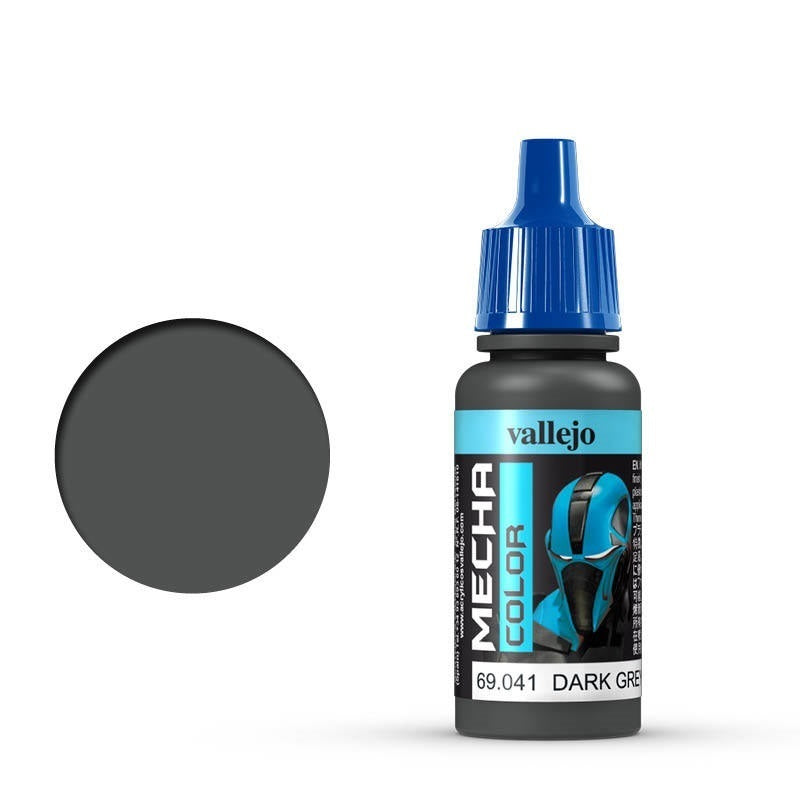 AV69041 Vallejo Mecha Colour Dark Grey Green 17ml Acrylic Airbrush Paint [69041] Vallejo
