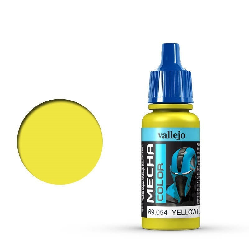 AV69054 Vallejo Mecha Colour Yellow Fluorescent 17ml Acrylic Airbrush Paint [69054]