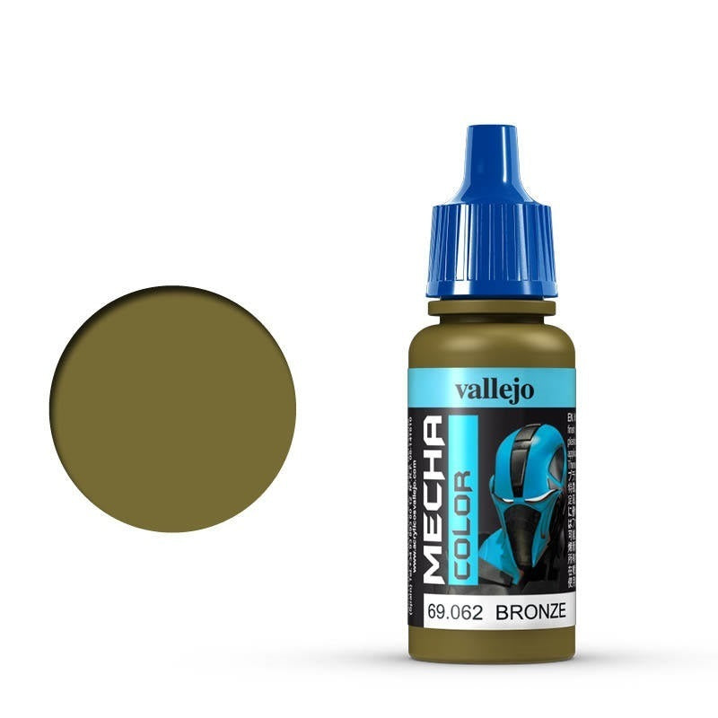 AV69062 Vallejo Mecha Colour Bronze 17ml Acrylic Airbrush Paint [69062] Vallejo