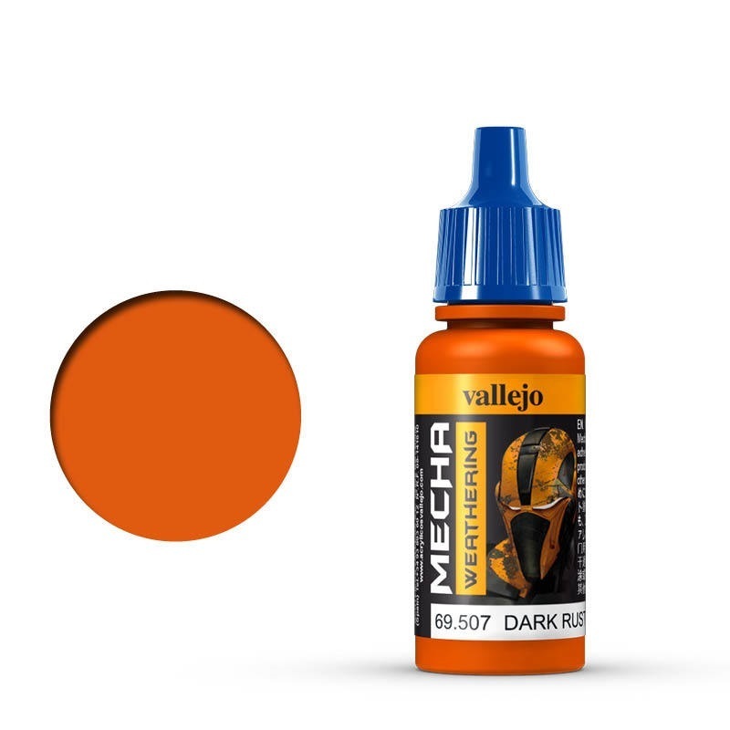 AV69507 Vallejo Mecha Colour Dark Rust Wash 17ml Acrylic Paint [69507] Vallejo
