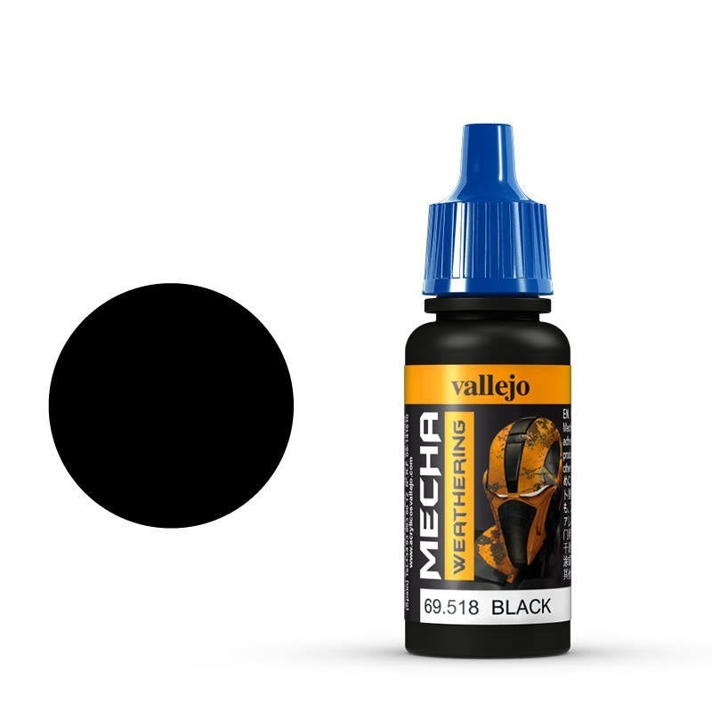 AV69518 Vallejo Mecha Colour Black Wash 17ml Acrylic Paint [69518] Vallejo