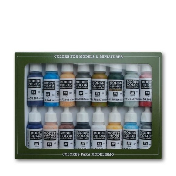 AV70111 Vallejo Model Colour American Civil War 16 Colour Acrylic Paint Set [70111]