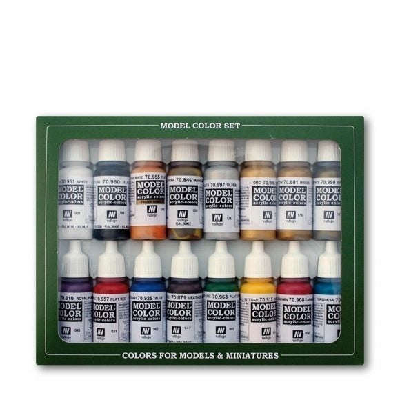 AV70143 Vallejo Model Colour Imperial Roman 16 Colour Acrylic Paint Set [70143] Vallejo