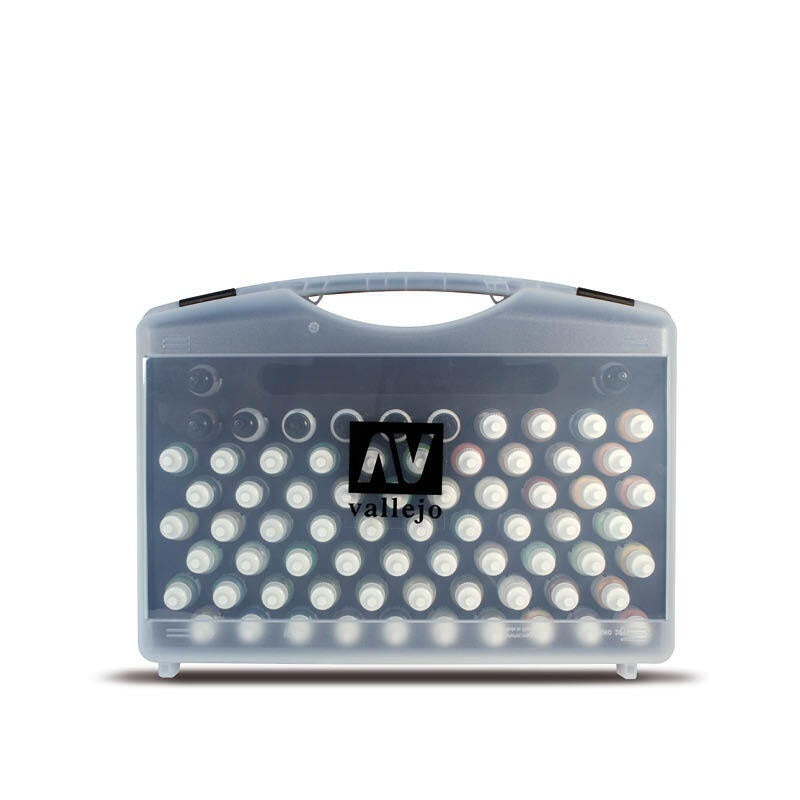 AV70174 Vallejo Panzer Aces 72 uds + Brushes Plastic Case Acrylic Paint Set [70174] Vallejo